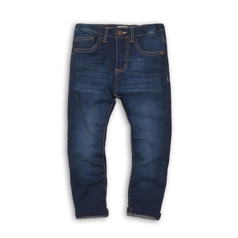 Nohavice chlapčenské džínsové Skinny s elastanom, Minoti, PORT 3, modrá