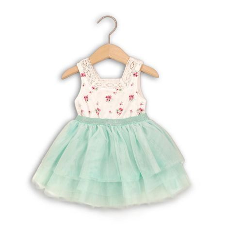 Šaty dívčí s TUTU sukní, Minoti, DITSY 3, zelená