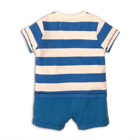 KOJENECKÝ SET CHLAPECKÝ - TRIČKO A KRAŤASY, MINOTI, SEAGULL 5, MODRÁ