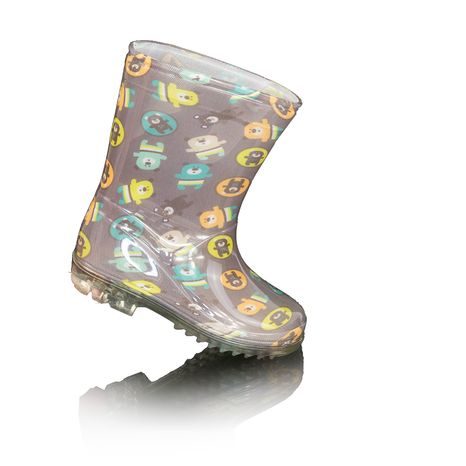 DĚTSKÉ HOLÍNKY PVC - POTISK ZVÍŘÁTKA, PIDILIDI, PL0042-18,  HNĚDÁ