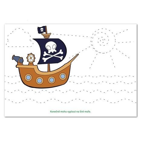 MALÝ PIRÁT KUBA OMALOVÁNKA A5, KRESLI.TO, W031845