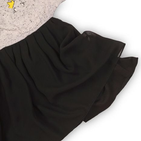 ROCHIȚĂ CU MÂNECI LUNGI PENTRU FETIȚE, MINOTI, TWIST 12, NEGRU