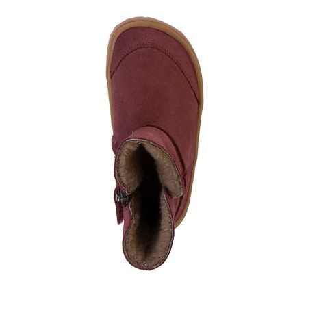 DÍVČÍ ZIMNÍ BAREFOOT BOTY TEX SUEDE BORDEAUX  G3160250-1