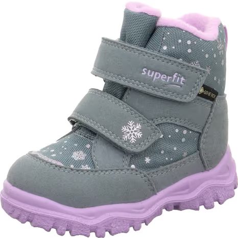 DIEVČENSKÉ ZIMNÉ TOPÁNKY HUSKY1 LIGHT GREEN/PURPLE SUPERFIT 1-006045-7510