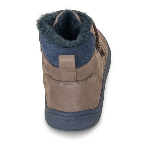 CHLAPECKÉ ZIMNÍ BAREFOOT BOTY DENY BROWN, PROTETIKA, HNĚDÁ