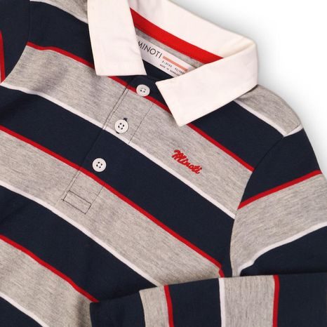 TRICOU POLO DE BUMBAC PENTRU BĂIEȚI, CU MÂNECĂ LUNGĂ, MINOTI, DEPT 1, BĂIAT