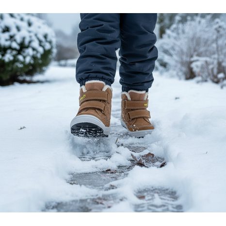 DĚTSKÉ ZIMNÍ BOTY GROOVY 2.0 BROWN/YELLOW GORE-TEX, SUPERFIT,1-106314-3000