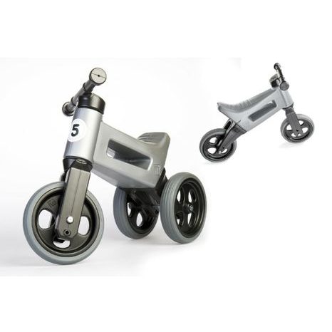 Odrážedlo FUNNY WHEELS NEW SPORT 2v1 šedé, Teddies, W000300