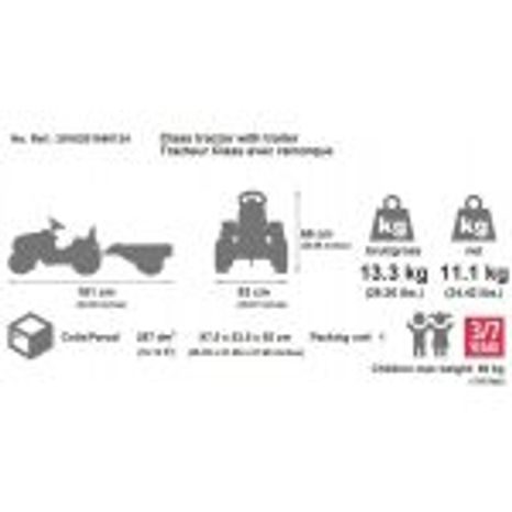 ŠLAPACÍ TRAKTOR CLAAS ARION 430, FALK, W012719