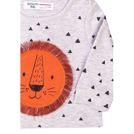 TRICOU PENTRU SUGARI DIN BUMBAC BIO, MINOTI, SIMBA 1, GRI