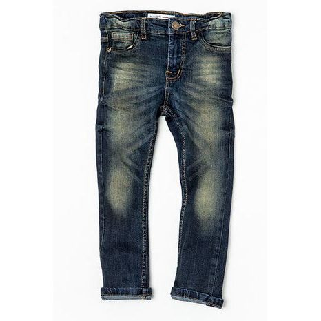 Nohavice chlapčenské džínsové s elastanom, Minoti, NINETY 6, modrá