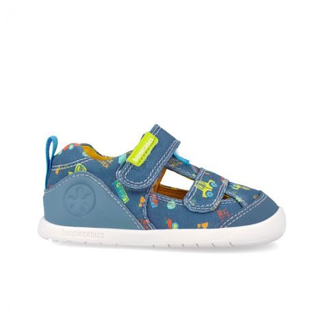 CHLAPČENSKÉ BAREFOOT SANDÁLE LONA ESTAMPADA INDIGO BIOMECANICS 262197-A631