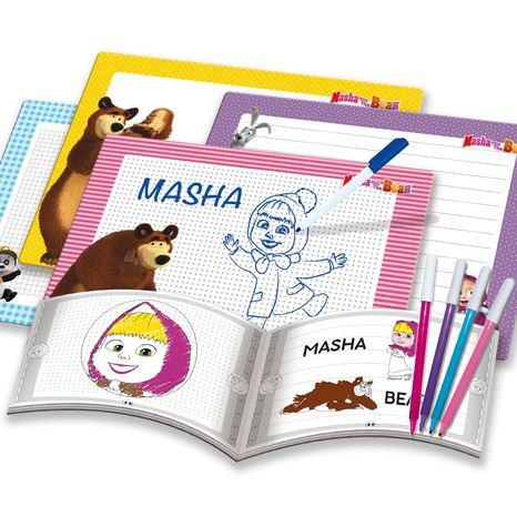 Lisciani Kresliaci tabuľky Máša a medveď, Lisciani, W009357 