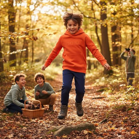 MIKINA CHLAPECKÁ S KAPUCÍ, MINOTI, VALLEY 3, ORANŽOVÁ