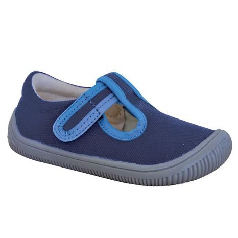 papuče chlapčenské barefoot KIRBY BLUE, Protetika, modrá