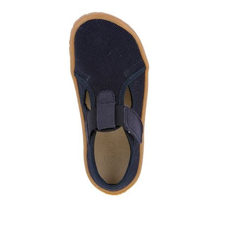 FIÚ VÁSZON BAREFOOT VÁLTÓCIPŐ CANVAS T-BAR DARK BLUE FRODDO G1700439