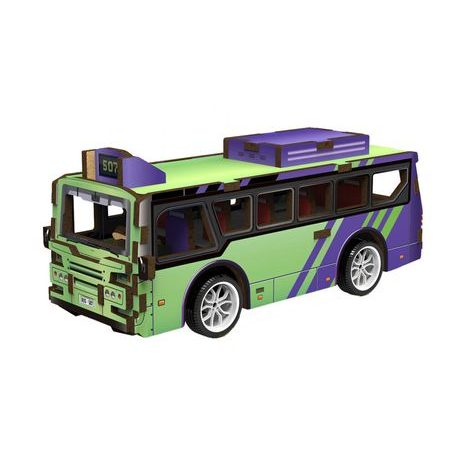 3D puzzle dřevěné - Autobus 14 cm, Wiky kreativita, W035430