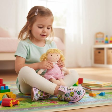 BAREFOOT DÍVČÍ PŘEZŮVKY PEGRES, BF01 DONUT, RŮŽOVÁ