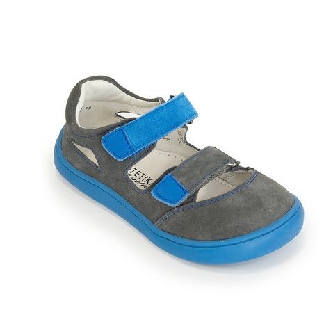 CHLAPČENSKÉ SANDÁLE BAREFOOT TERY GREY, PROTETIKA, SIVÁ