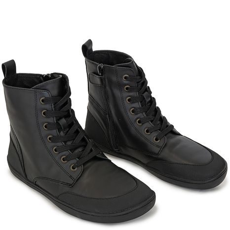 DÁMSKÉ BAREFOOT ZIMNÍ BOTY JUDIT DARK BLACK, PROTETIKA, TMAVĚ ČERNÁ