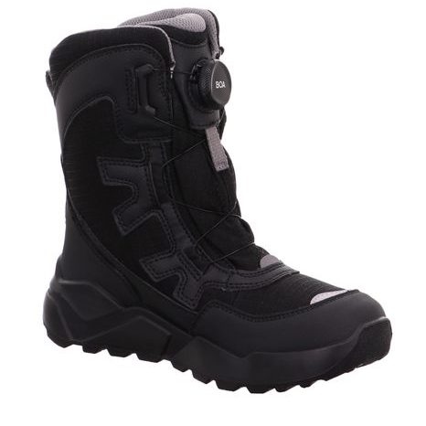 CHLAPECKÉ ZIMNÍ BOTY ROCKET BLACK/GRAY GORE-TEX, SUPERFIT , 1-000403-0000, ČERNÁ