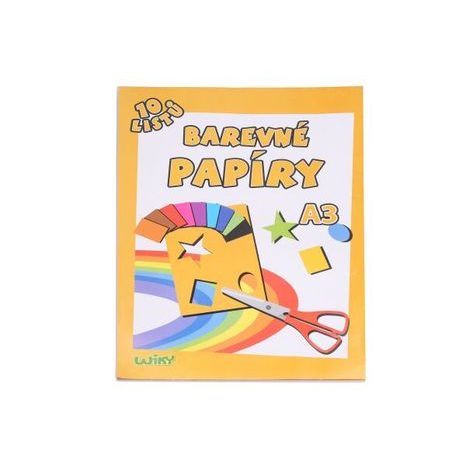 Papíry barevné W A3, 10 listů, 180g, WIKY, 886465