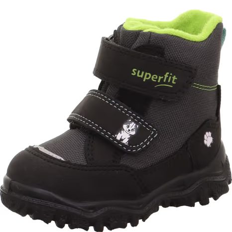 DETSKÉ ZIMNÉ TOPÁNKY HUSKY1 BLACK/LIGHT GREEN SUPERFIT 1-006047-0020