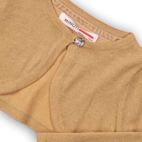 SVETR DÍVČÍ BOLERKO, MINOTI, WONDER 6, ZLATÁ