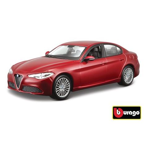 BBRAGO 1:24 Alfa Romeo Giulia (2016) fémes vörös, bburago, w007264