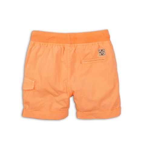 PANTALONI SCURȚI DIN BUMBAC PENTRU BĂIEȚI, MINOTI, 1PSHORT 8, PORTOCALIU