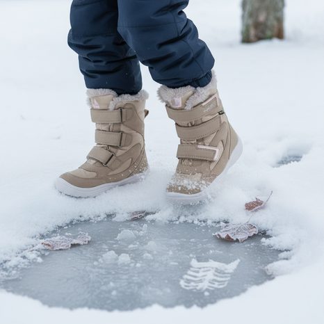 DÍVČÍ ZIMNÍ BOTY SUPERFIT CRYSTAL GTX  BEIGE 1-009090-4000