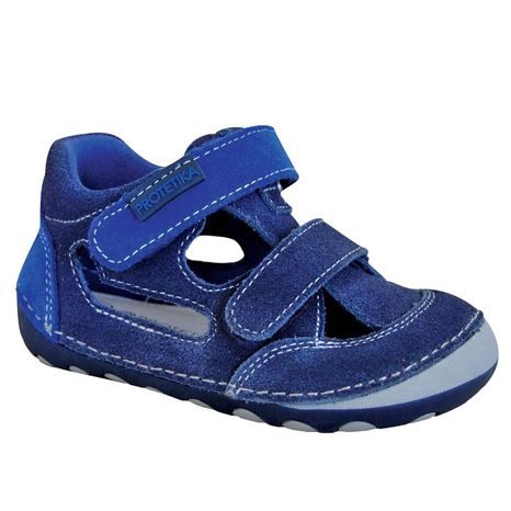 chlapčenské topánky sandále Barefoot FLIP MARINE, Protetika, modrá
