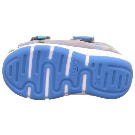 CHLAPECKÉ SANDÁLY FREDDY, SUPERFIT, 1-609145-2510, ŠEDÁ