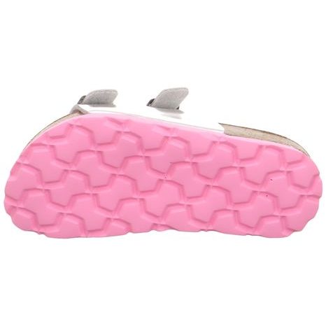 DÍVČÍ KORKOVÉ PANTOFLE FOOTBAD, SUPERFIT, 1-800111-9510, STŘÍBRNÁ