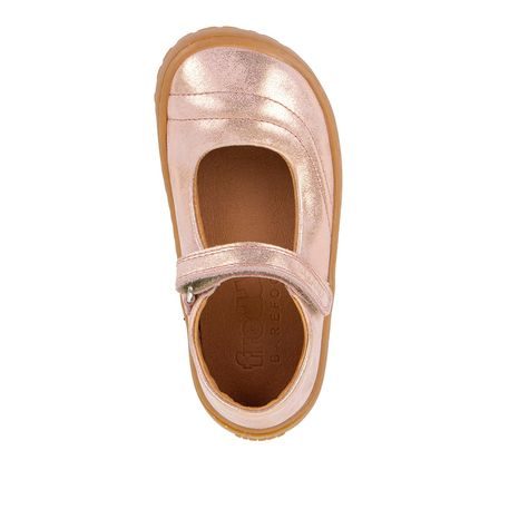 LÁNY BAREFOOT BŐR BALERINA CIPŐ MARY J PINK/GOLD FRODDO G3140195-1