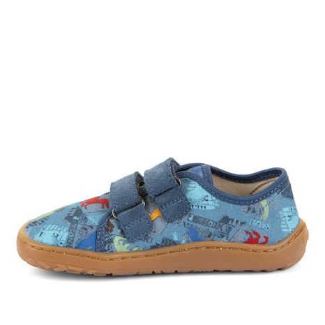CHLAPČENSKÉ PLÁTENÉ BAREFOOT TENISKY CANVAS DARK DENIM FRODDO G1700440-15