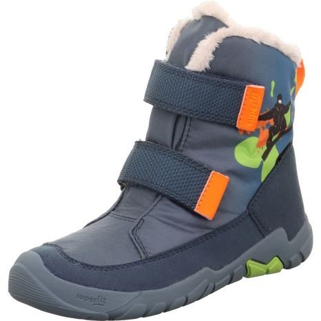 CHLAPECKÁ ZIMNÍ OBUV SUPERFIT BAREFIT TRACE GTX  BLUE/ORANGE 1-006041-8020