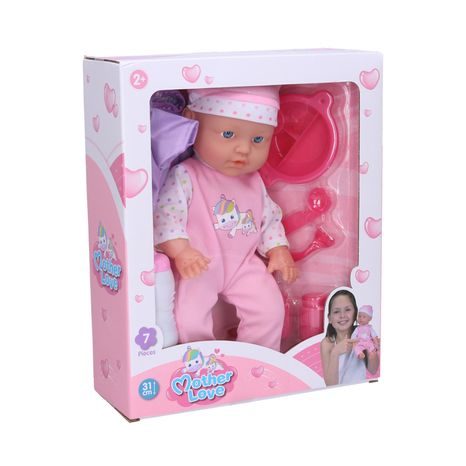 Păpușă bebe cu accesorii31 cm, Wiky, W001253