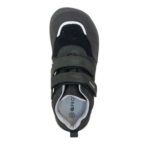 CHLAPČENSKÉ CELOROČNÉ TOPÁNKY S MEMBRÁNOU BAREFOOT BANET BLACK, PROTETIKA, ČIERNA