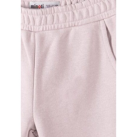 TEPLÁKY DÍVČÍ S ELASTICKÝM PASEM A STAHOVACÍ ŠŇŮRKOU 3PACK MINOTI 30FLEECE155