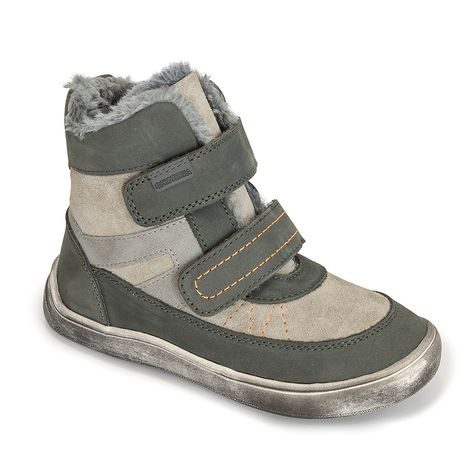 CHLAPECKÉ ZIMNÍ BOTY BAREFOOT RODRIGO GREY, PROTETIKA, ŠEDÁ