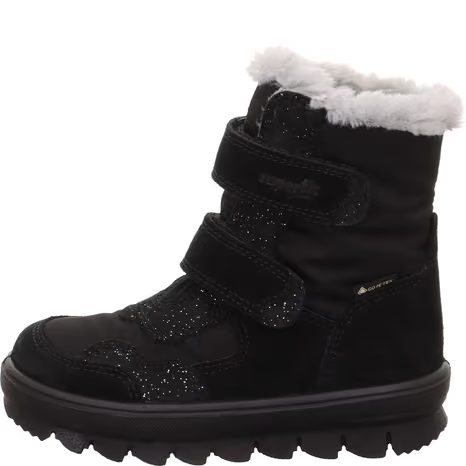 DIEVČENSKÉ ZIMNÉ TOPÁNKY FLAVIA BLACK/SILVER GTX SUPERFIT 1-000229-0000