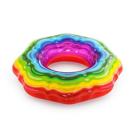 Felfújható gyűrű - Rainbow Octagon, 115 cm, Bestway, W004681