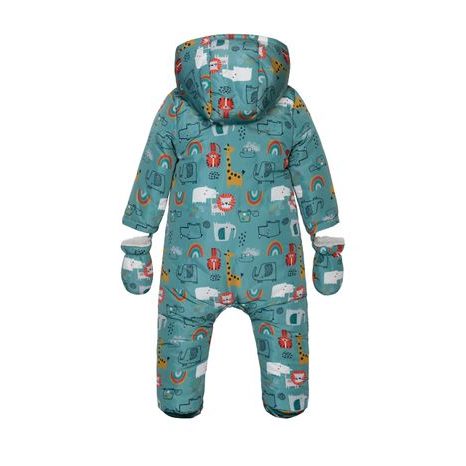 SALOPETĂ DE IARNĂ PENTRU COPII CU CĂPTUȘEALĂ DE BLANĂ, MINOTI, LOOK 8, ALBASTRU