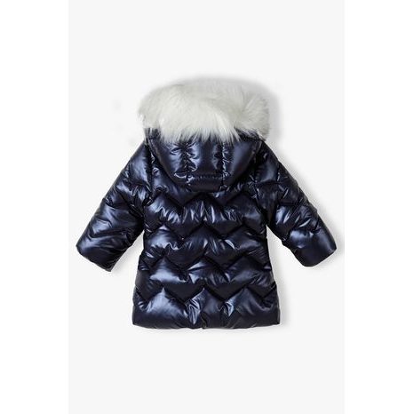 KABÁT DÍVČÍ PROŠÍVANÝ PUFFA, MINOTI, EXPRESS 1, MODRÁ