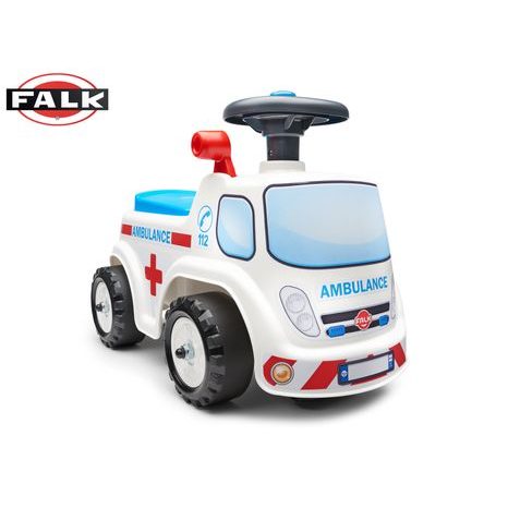 Scuter de ambulanță cu scaun cu deschidere și claxon la volan, Falk, W012712