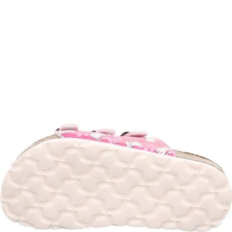 DÍVČÍ KORKOVÉ PANTOFLE SUPERFIT FOOTBAD PINK/MULTICOLORED 1-800113-5650