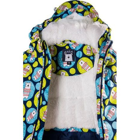 BUNDA ZIMNÍ S KOŽÍŠKEM, PIDILIDI, PD1035-04, MODRÁ