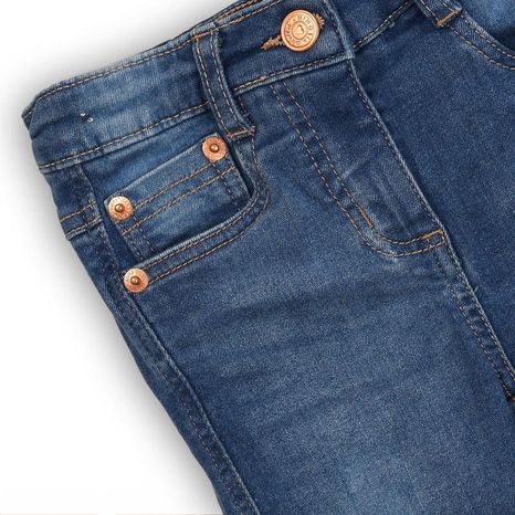 NOHAVICE DIEVČENSKÉ DŽÍNSOVÉ S ELASTANOM, MINOTI, FRENCH 8, MODRÁ