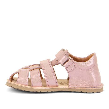 DIEVČENSKÉ BAREFOOT SANDÁLE FLEXY F PINK SHINE FRODDO G3150283-13